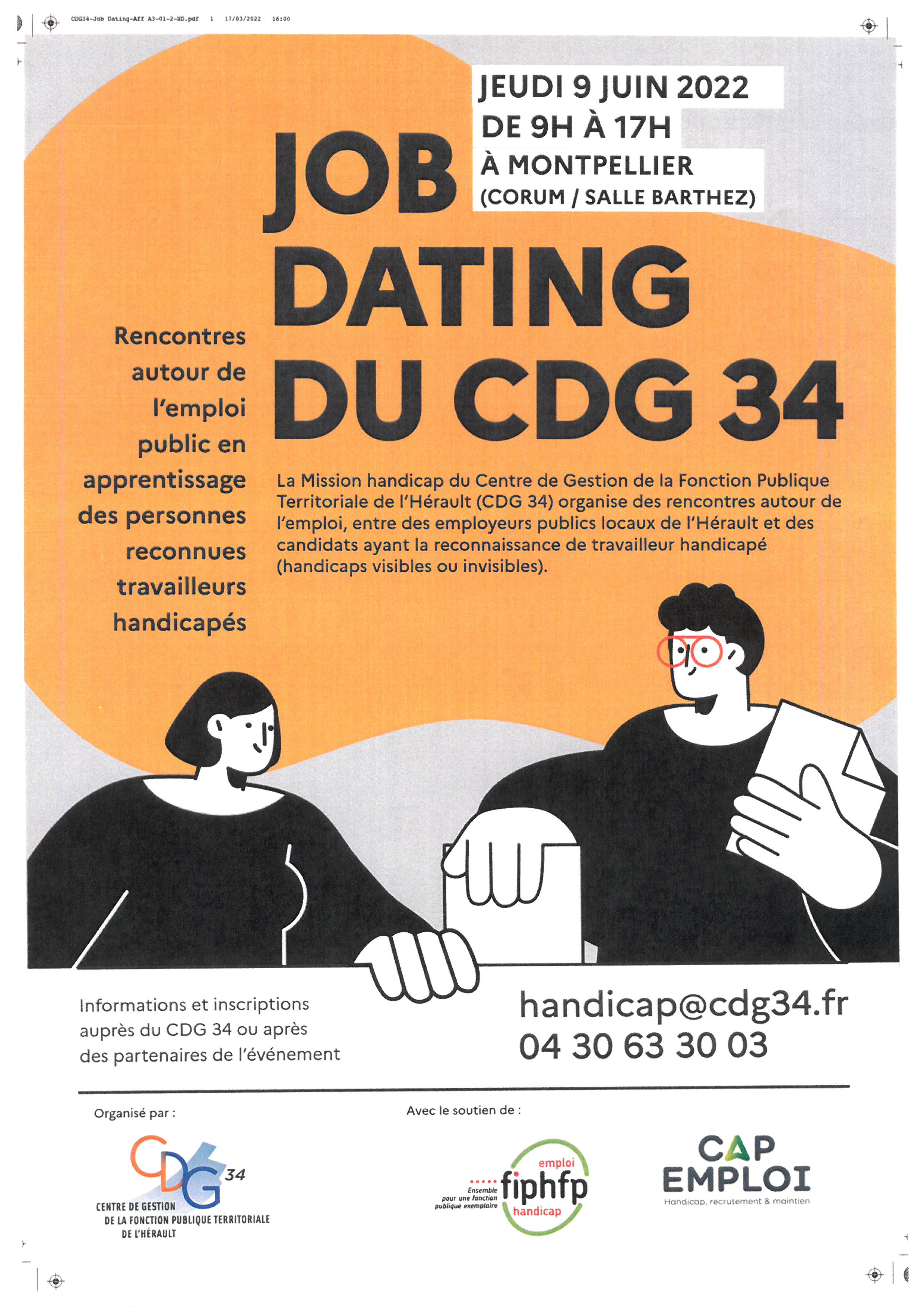 JOB DATING DU CDG 34