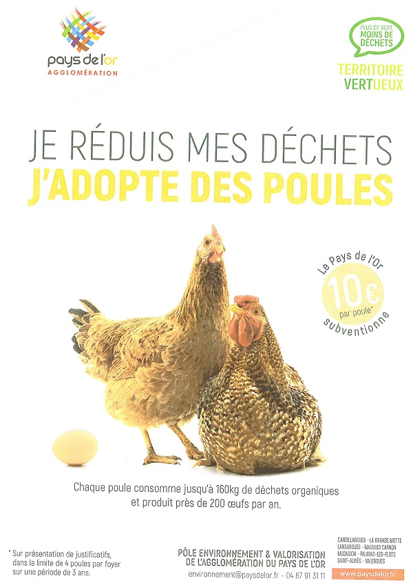 subvention achat poules